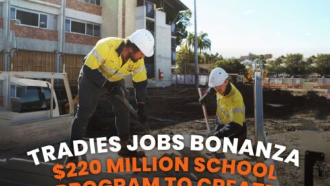 Funding breathes new life into Queensland schools creating tradies jobs bonanza