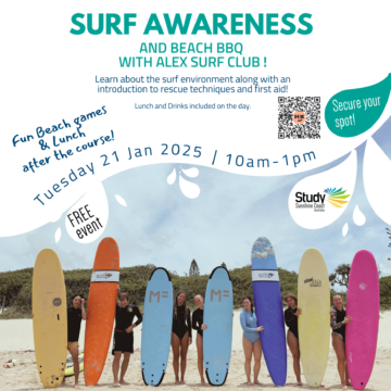 FREE Student Surf Awareness and Beach BBQ event