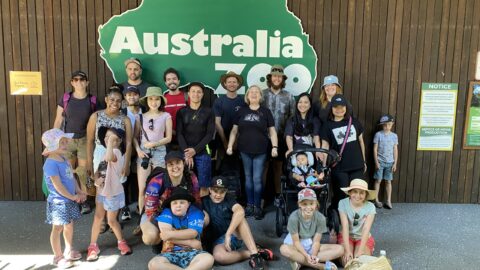 Student fun at Australia Zoo